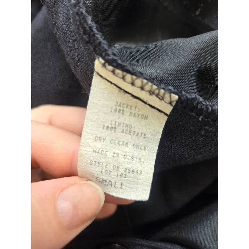 Danielle B Vintage Womens Size Small Black Blazer